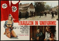 1p609 SHE DEVILS OF THE SS Italian 18x27 pbusta '76 Birgit Bergen, Nazis, Frauleins in Uniform!