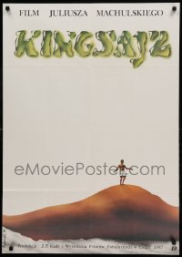 1p273 KING SIZE Polish 26x38 '88 Juliusz Machulski's Kingsajz, cool fantasy art by Rybarczyk!