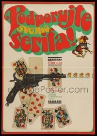 1p068 SUPPORT YOUR LOCAL SHERIFF Slovak 11x16 '70 James Garner, different Karel Vaca artwork!