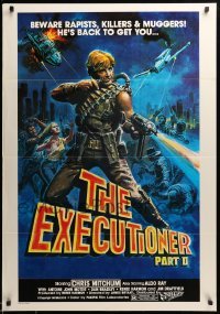 1p003 EXECUTIONER PART II South African '84 James Bryan directed, action art of Chris Mitchum!