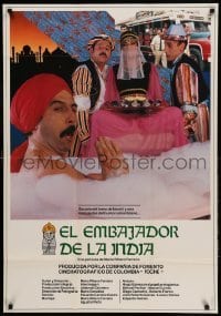 1p073 EL EMBAJADOR DE LA INDIA Spanish '87 Hugo Gomez, Olga Lucia Alvira, a Colombian comedy!