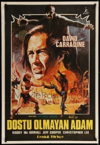 1p382 CIRCLE OF IRON Turkish '79 completely different artwork of David Carradine by Crovato!