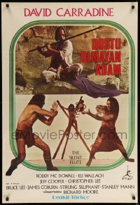 1p383 CIRCLE OF IRON Turkish '79 image of Carradine, story by Bruce Lee, The Silent Flute!