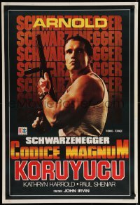 1p420 RAW DEAL Turkish '87 image of tough guy Arnold Schwarzenegger!