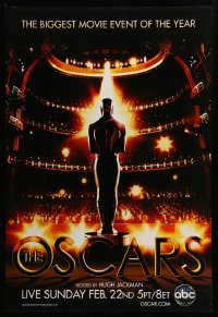 1r471 81ST ANNUAL ACADEMY AWARDS DS 1sh'09 cool art of the Oscar statuette in front of huge audience