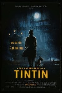 1r475 ADVENTURES OF TINTIN teaser DS 1sh '11 Spielberg's version of the Belgian comic!