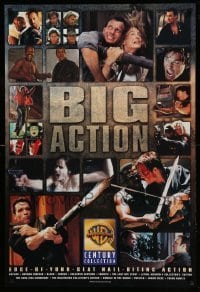 1r156 BIG ACTION 27x40 video poster '98 Warner Bros, Bill Paxton, Schwarzenegger, Snipes!