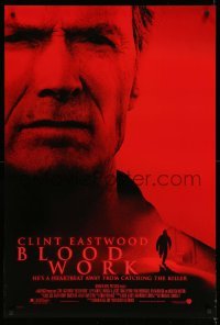 1r536 BLOOD WORK DS 1sh '02 Clint Eastwood directs & stars, Jeff Daniels!