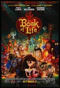 1r540 BOOK OF LIFE style C advance DS 1sh '14 Diego Luna, Zoe Saldana, Channing Tatum!