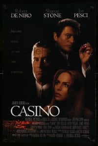 1r554 CASINO int'l DS 1sh '95 Martin Scorsese, Robert De Niro & Stone, Joe Pesci, cast image!