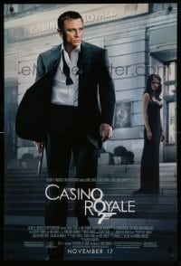 1r555 CASINO ROYALE advance DS 1sh '06 Daniel Craig as James Bond & sexy Eva Green!