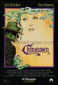 1r165 CHINATOWN 27x40 video poster R90 Roman Polanski directed classic, artwork by Jim Pearsall!
