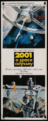 1r232 2001: A SPACE ODYSSEY 14x36 commercial poster '95 Kubrick, Bob McCall artwork!