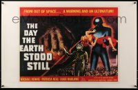 1r250 DAY THE EARTH STOOD STILL 22x34 commercial poster '84 Wise, art of Gort, Patricia Neal!