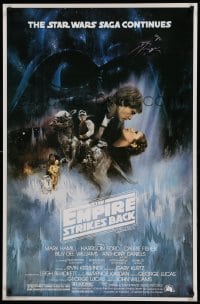 1r259 EMPIRE STRIKES BACK 26x40 German commercial poster '95 Gone With The Wind style art by Kastel!