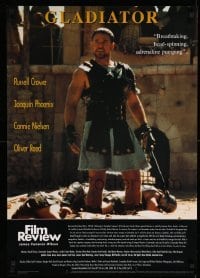 1r264 GLADIATOR 24x34 English commercial poster '01 Crowe as Maximus, are you not entertained?