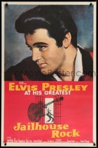 1r272 JAILHOUSE ROCK 26x40 commercial poster '97 classic art of Elvis Presley by Bradshaw Crandell!