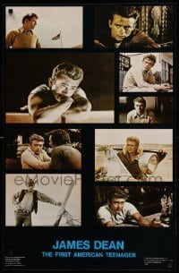 1r274 JAMES DEAN: THE FIRST AMERICAN TEENAGER 22x34 commercial poster '78 at 18 a man, 24 a legend!