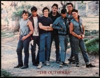 1r291 OUTSIDERS 22x28 commercial poster '82 Coppola, S.E. Hinton, Howell, Dillon, top cast!