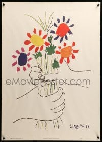 1r292 PABLO PICASSO 20x28 commercial poster '90s Hand With Flowers!