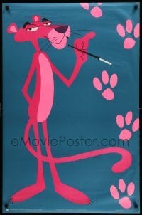 1r295 PINK PANTHER 25x38 English commercial poster '71 cool art of the smoking character!