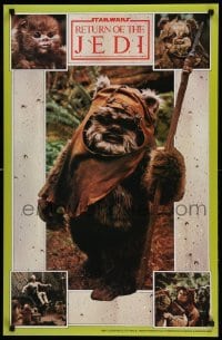 1r301 RETURN OF THE JEDI 22x34 commercial poster '83 Lucas, great images of different Ewoks!