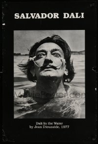 1r303 SALVADOR DALI 24x36 commercial poster '77 Dali in the Water, great image with flower-stache!