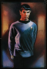 1r309 STAR TREK CREW 27x40 commercial poster '91 Drew Struzan art of Lenard Nimoy as Spock!