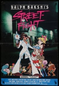 1r170 COONSKIN 23x34 video poster '75 Ralph Bakshi directed R-rated cartoon, Street Fight!