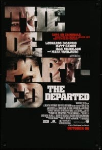 1r584 DEPARTED advance DS 1sh '06 Leonardo DiCaprio, Matt Damon, Martin Scorsese!