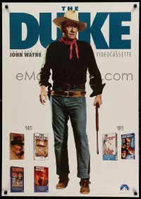 1r175 DUKE THE BEST OF JOHN WAYNE 26x37 video poster '90 great full-length image!