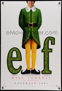 1r598 ELF teaser DS 1sh '03 Jon Favreau directed, James Caan & Will Ferrell in Christmas comedy!