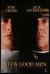 1r608 FEW GOOD MEN teaser 1sh '92 best close up of Tom Cruise & Jack Nicholson!