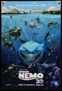 1r610 FINDING NEMO advance DS 1sh R12 best Disney & Pixar animated fish movie!