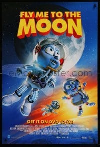 1r178 FLY ME TO THE MOON 27x40 video poster '08 Tim Curry, Robert Patrick, cute sci-fi animation!