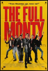 1r180 FULL MONTY 27x40 video poster '97 Peter Cattaneo, Carlyle, Wilkinson, Addy, male strippers!