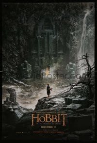 1r655 HOBBIT: THE DESOLATION OF SMAUG teaser DS 1sh '13 cool image of Bilbo outside Erebor!