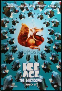 1r672 ICE AGE: THE MELTDOWN style A advance DS 1sh '06 wacky image of squirrel & piranhas!