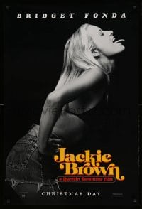 1r696 JACKIE BROWN teaser 1sh '97 Quentin Tarantino, profile portrait of sexy Bridget Fonda!
