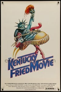 1r703 KENTUCKY FRIED MOVIE 1sh '77 John Landis directed comedy, wacky tennis shoe art!
