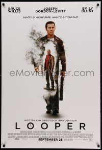 1r740 LOOPER advance DS 1sh '12 Bruce Willis, hunted by the future, haunted by the past!