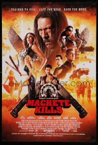 1r749 MACHETE KILLS advance DS 1sh '13 Danny Trejo, Michelle Rodriguez, Carlos Estevez, Mel Gibson!