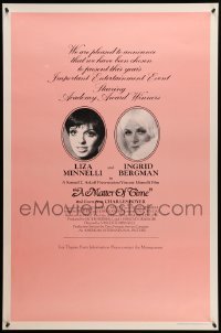 1r760 MATTER OF TIME teaser 1sh '76 cool Ted CoConis artwork of Liza Minnelli & Ingrid Bergman!