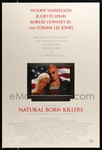 1r785 NATURAL BORN KILLERS 1sh '94 Oliver Stone, Woody Harrelson & Juliette Lewis on TV!