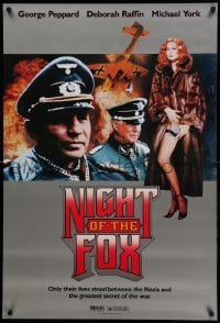 1r199 NIGHT OF THE FOX 27x40 video poster '90 George Peppard, Michael York, sexy Deborah Raffin!
