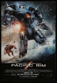 1r800 PACIFIC RIM advance DS 1sh '13 July style, Guillermo del Toro directed sci-fi, CGI image!