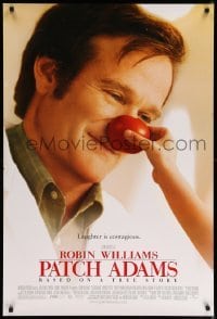 1r805 PATCH ADAMS 1sh '98 doctor Robin Williams, Monica Potter, laughter is contagious!