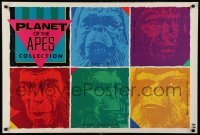 1r207 PLANET OF THE APES COLLECTION 26x38 video poster '90 cool Warholesque art!