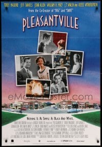 1r208 PLEASANTVILLE 27x40 video poster '98 Tobey Maguire, Reese Witherspoon, Jeff Daniels, Bill Macy
