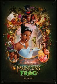 1r827 PRINCESS & THE FROG advance DS 1sh '09 art of bayou characters on green background!